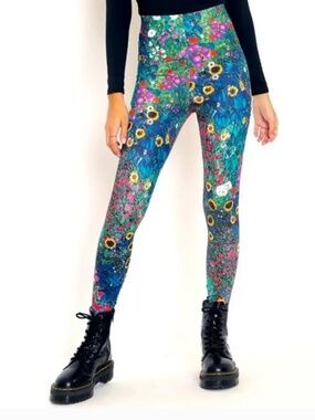 BlackMilk Klimt Collage Ninja Pants High Waist Matte Limited Edition Leggings XS